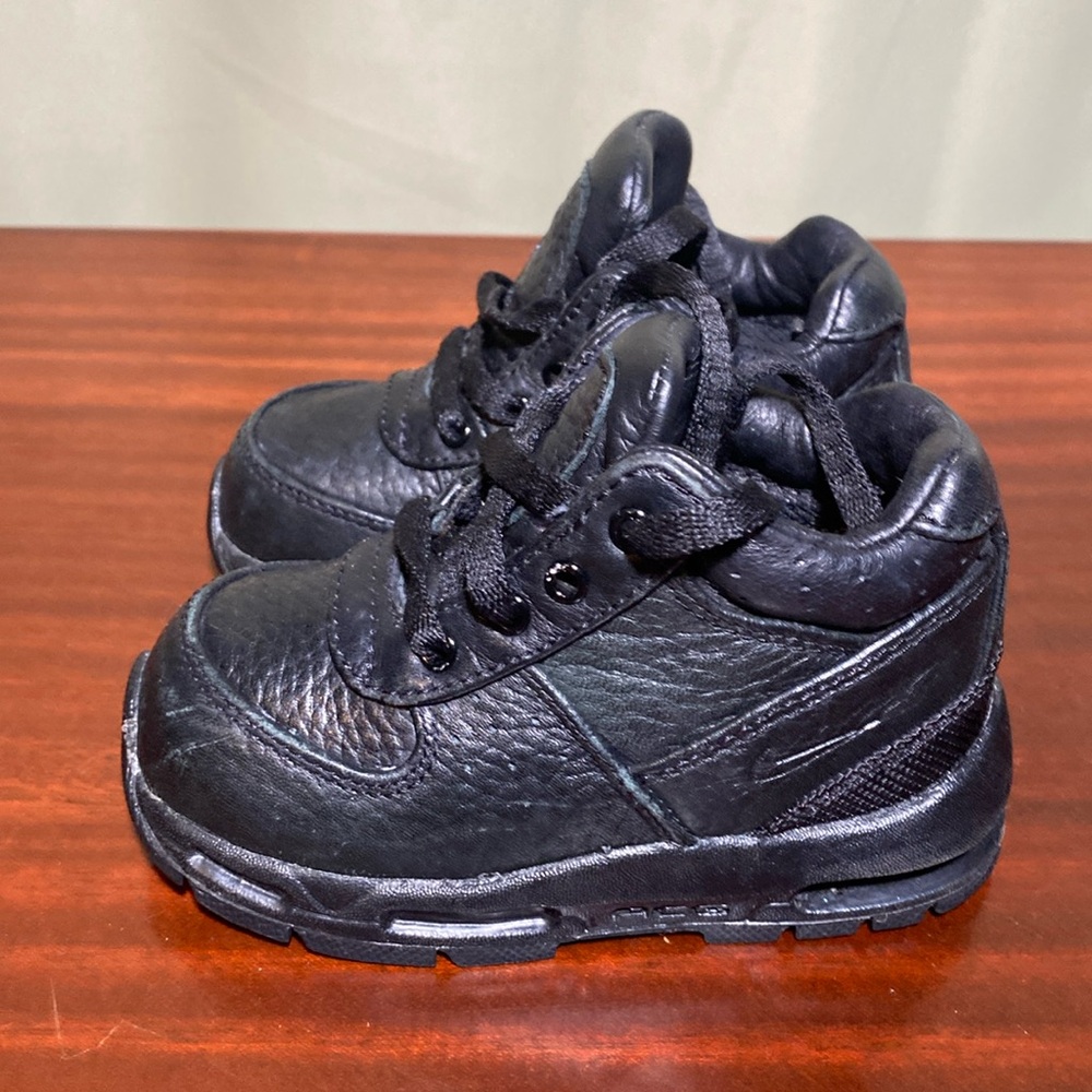 Nike Air Max Goadome All Condition Gear  Leather Winter Boots Black Toodler 6c